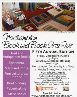 Northampton Book and book Arts Fair