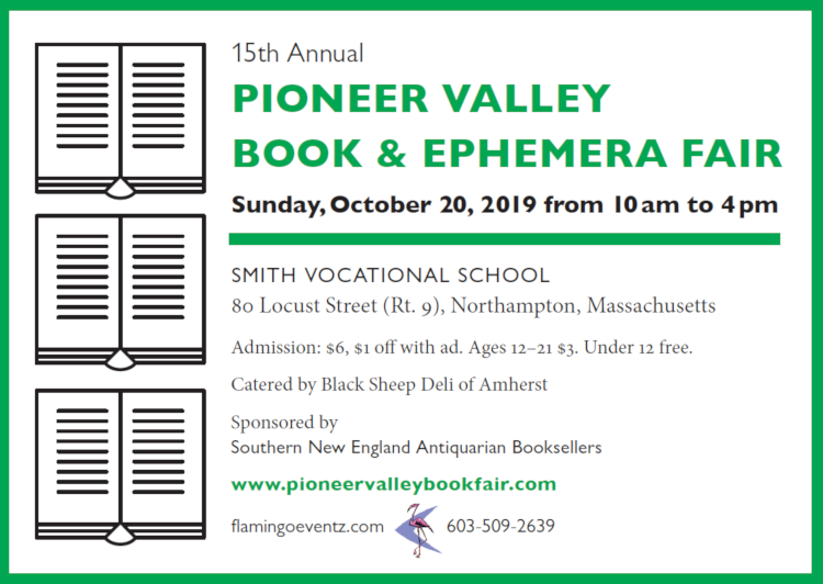 Pioneer Valley Book &amp; Ephemera Fair