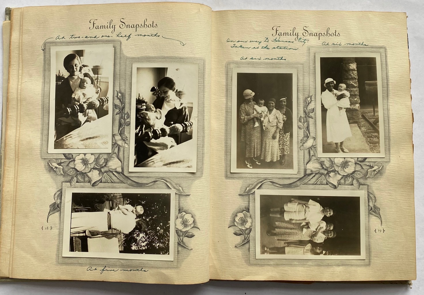 1930 SCRAPBOOK PHOTO ALBUM Of A JEWISH BABY BOOK BIRTH TO AGE 5 ST